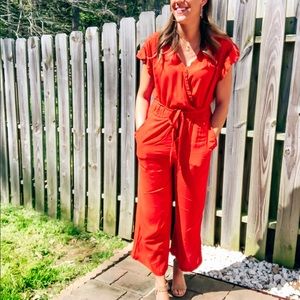 Loft wrap jumpsuit